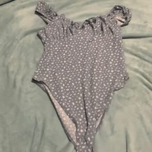 Cute simple flower body suit